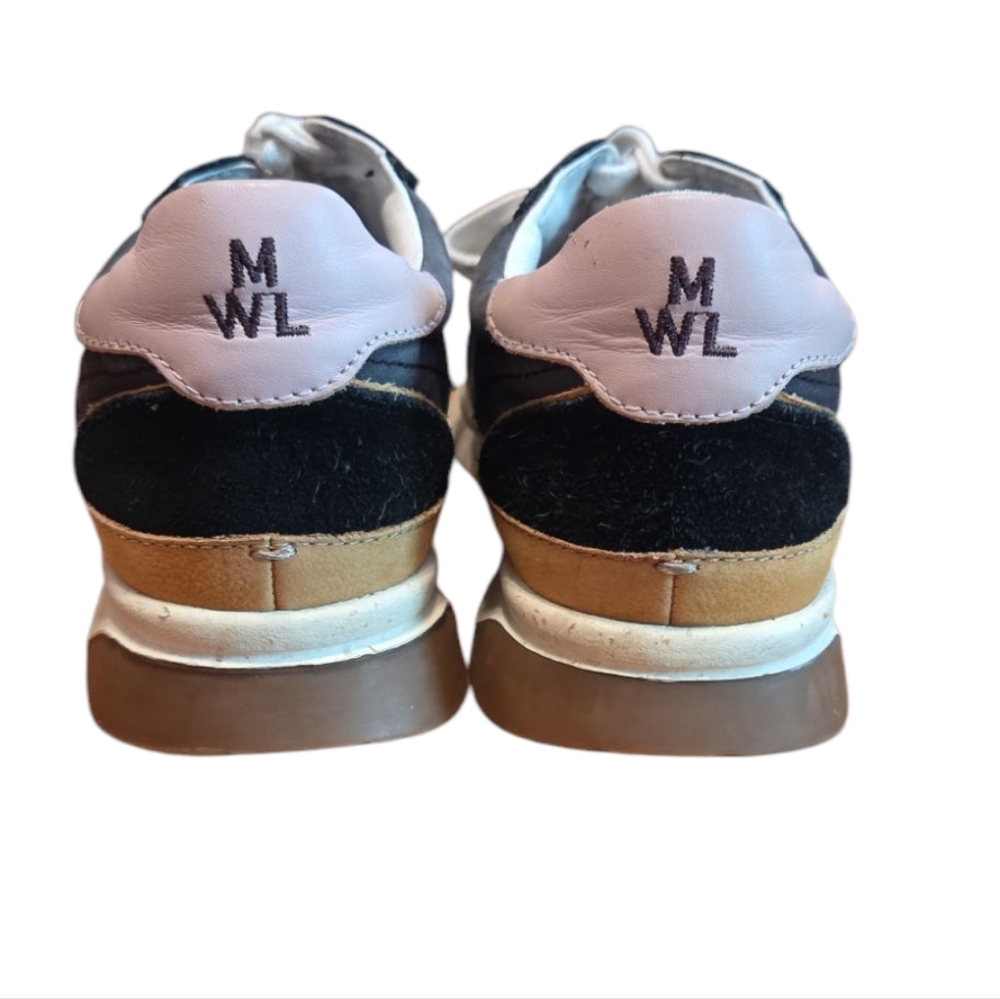 Madewell Black Kickoff Trainer Sneakers Nubuck Suede Shoe Size 7 - Picture 4 of 6